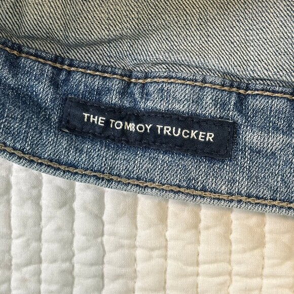 Lucky Brand Denim Tomboy Trucker Jean Jacket Womens Size S - Picture 5 of 8